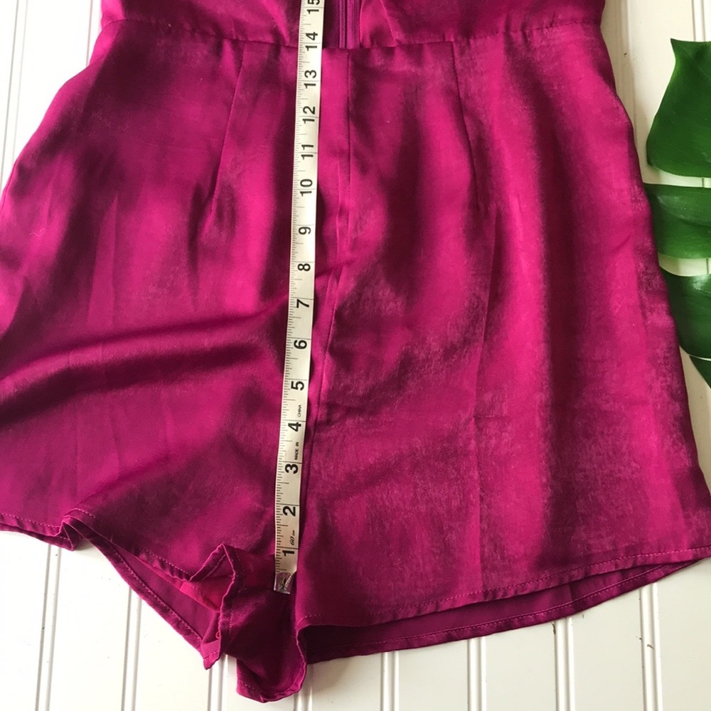 Essue romper purple tie knot cutout sheen - Picture 5 of 11